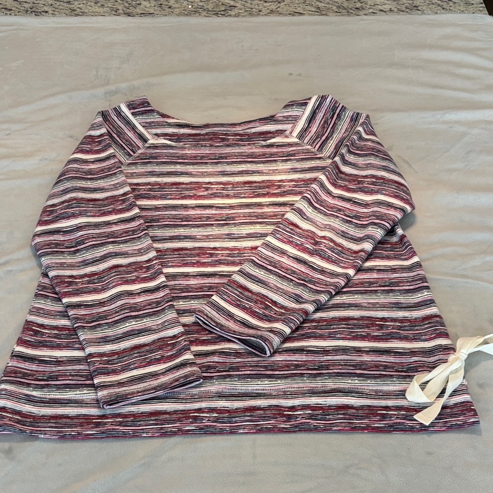 Striped Long Sleeve Top Sweatshrt